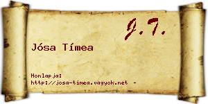 Jósa Tímea névjegykártya